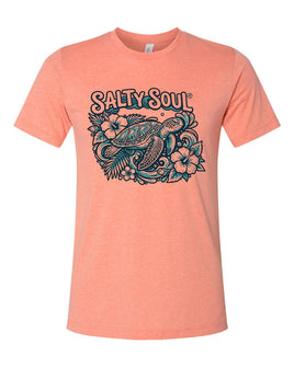 Est 2017 - Salty Soul – Hibiscus Sea Turtle